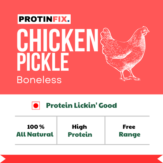 Indulge in our homemade Chicken Pickle Boneless – a protein-packed delight with a delicious tangy taste and mild spice. Satisfy your cravings and order online for a freshly made, mouth-watering treat.