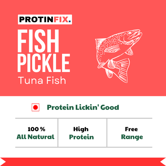 Experience a homemade delight with Fish Pickle. Made with wild-caught tuna fish for a rich, protein-packed treat, every bite will leave a lasting impression with its unforgettable flavor. Satisfy your cravings with this irresistible snack.