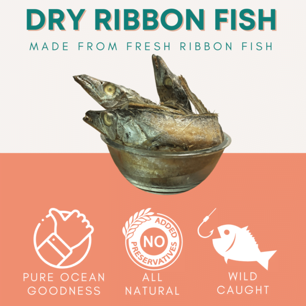 Dry Ribbon fish in a bowl, ZestBites product