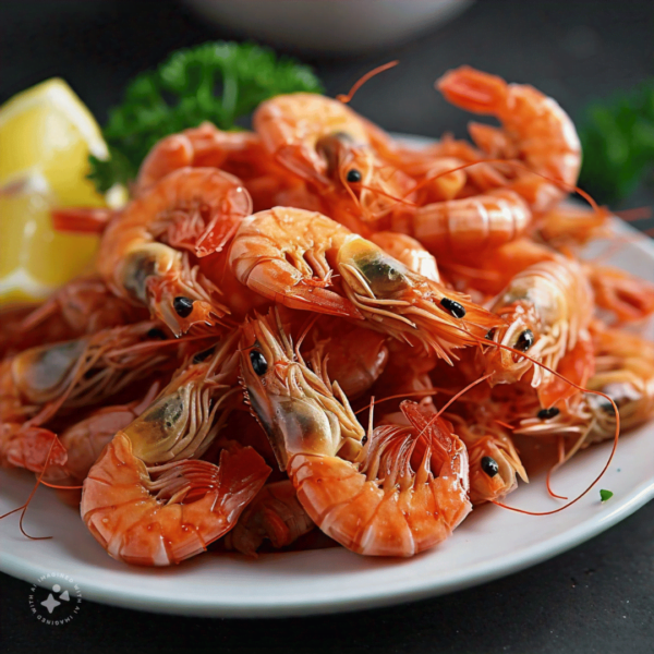 Dry prawns in a bowl, ZestBites product