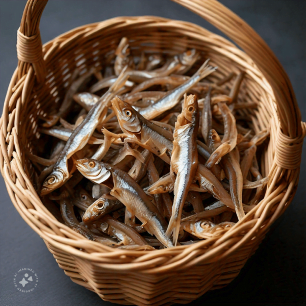 dry anchovy fish in a bowl, ZestBites product