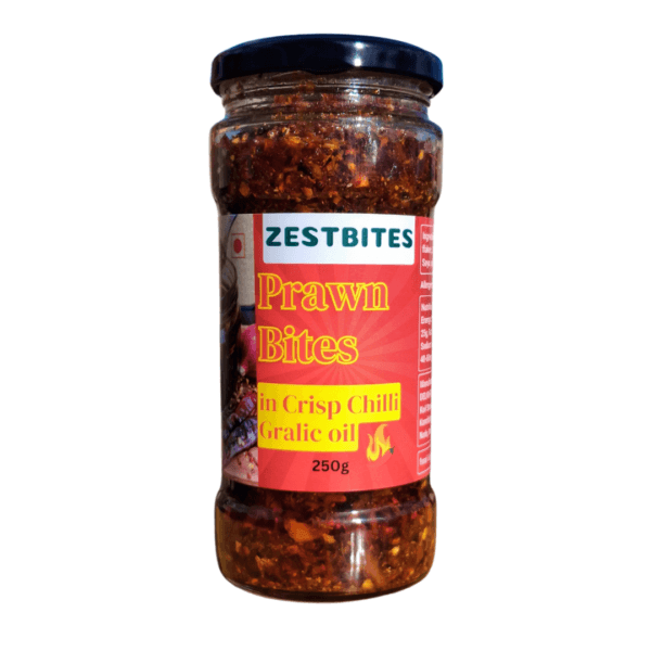 Prawns Crisp Chilli Garlic Oil in jar