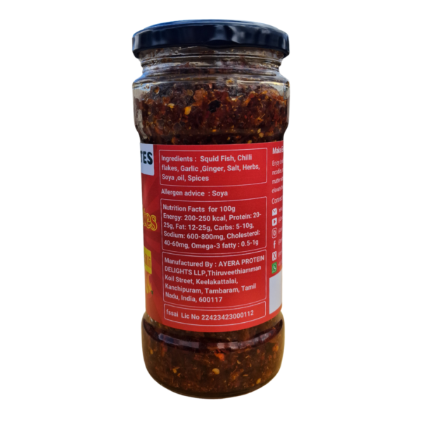 ZestBites Squid Crisp Chilli Garlic Oil in Jar product image