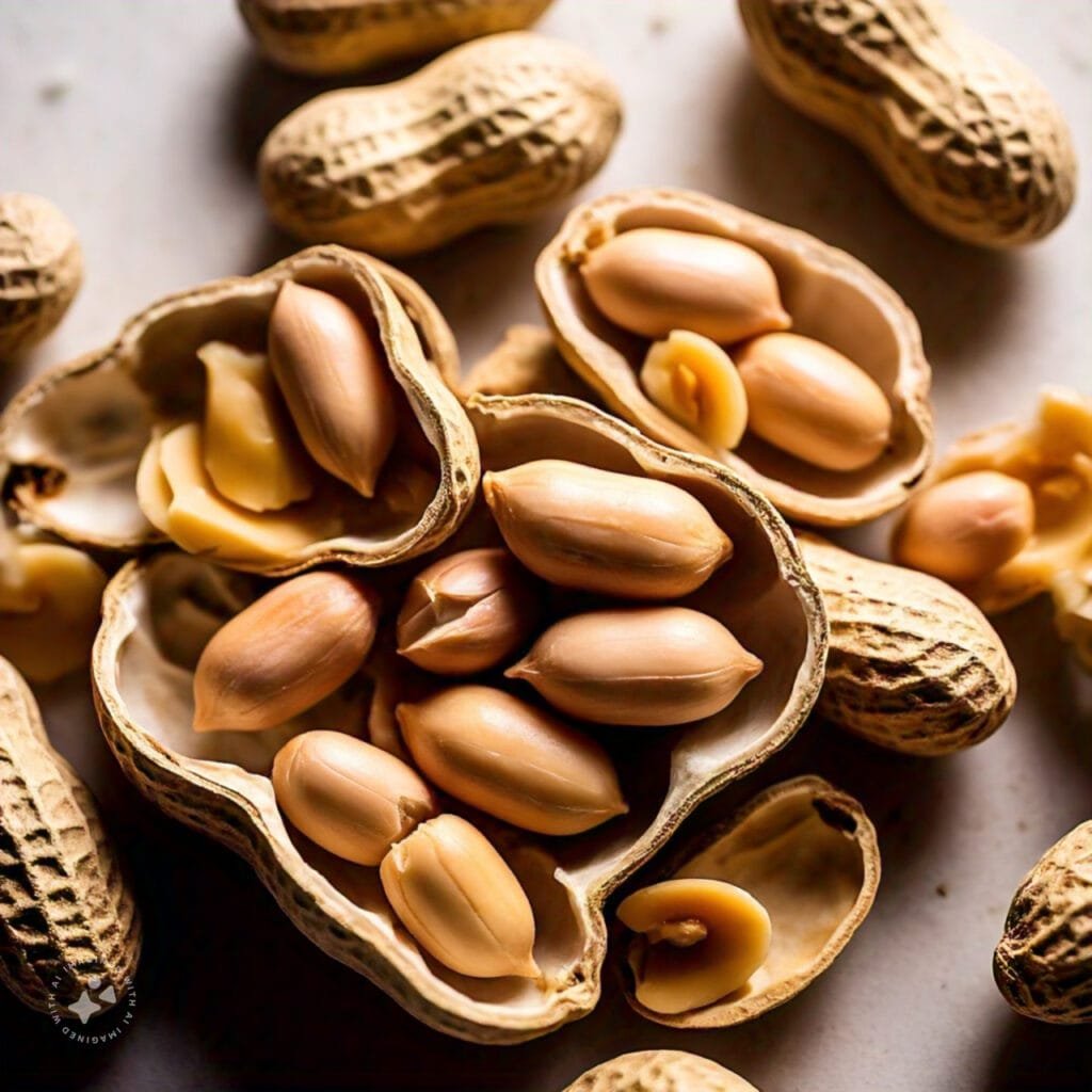 peanuts in a shell with peanuts in it Jaggery Peanut Chikki