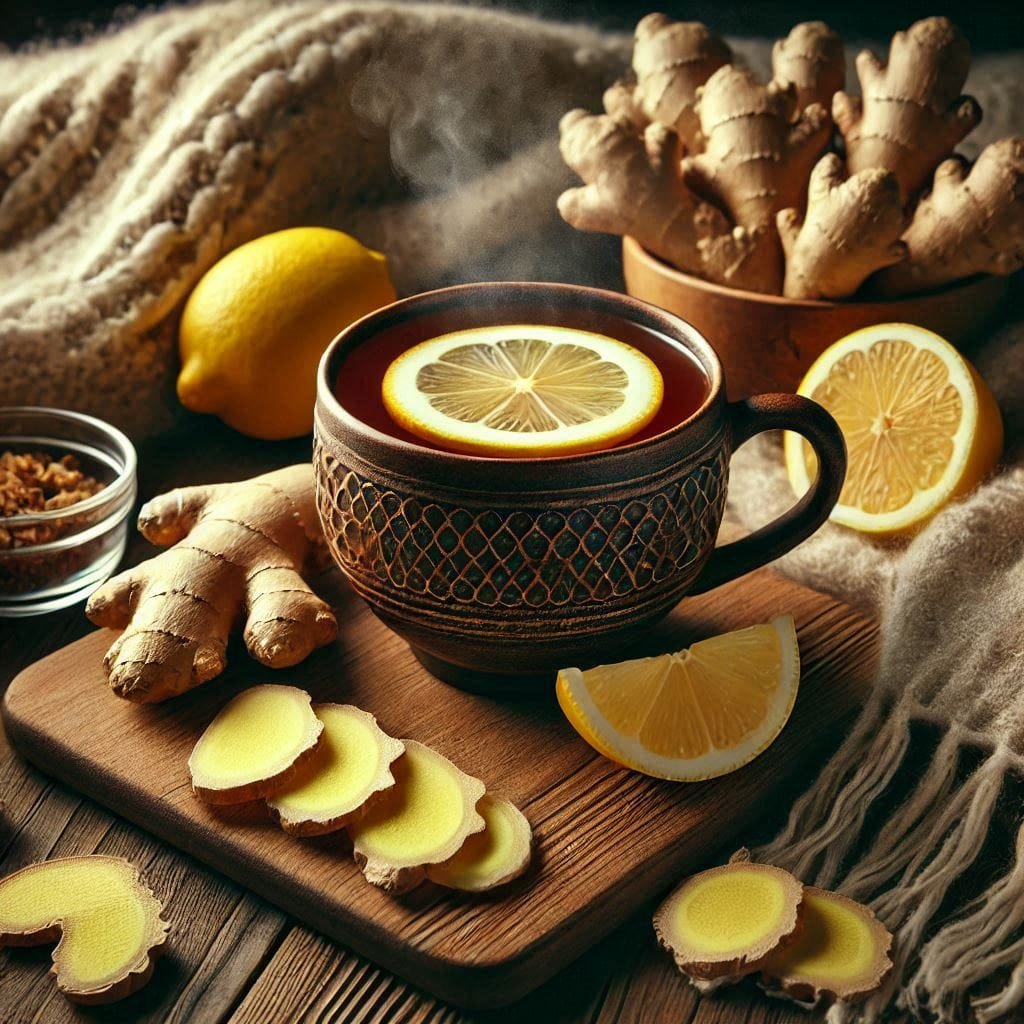 5 Teas That Are Effective Winter illness remedies 2 a cup of tea with lemons and ginger