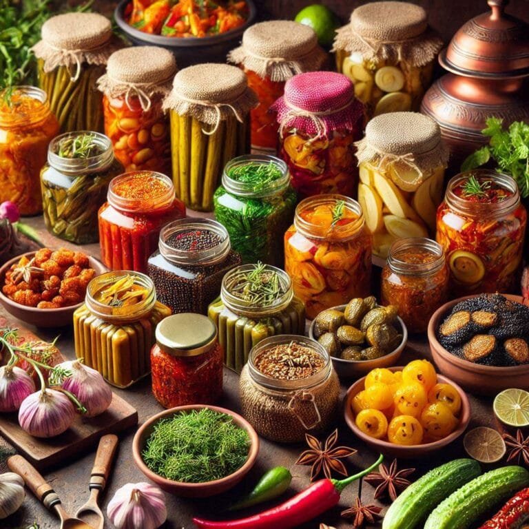 a group of jars of best non veg pickles online