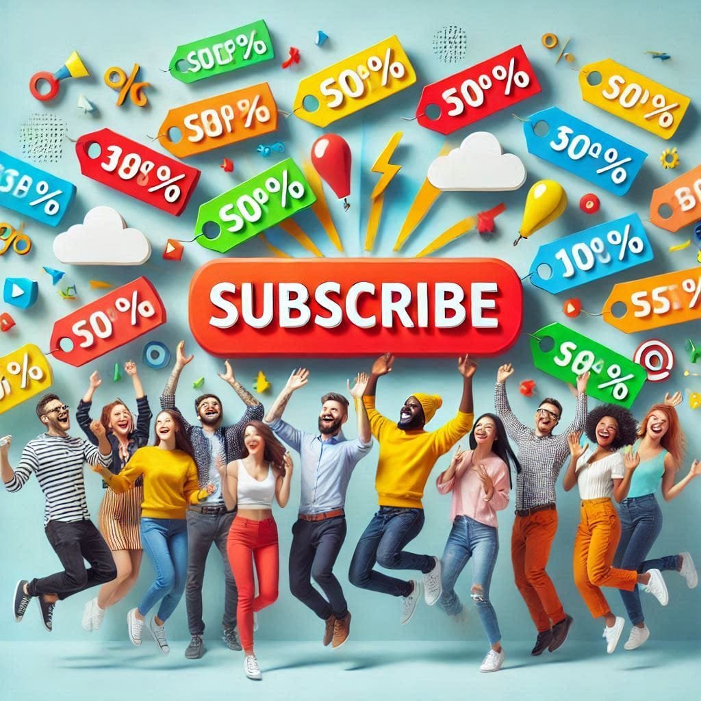 subscribe channel get discounts