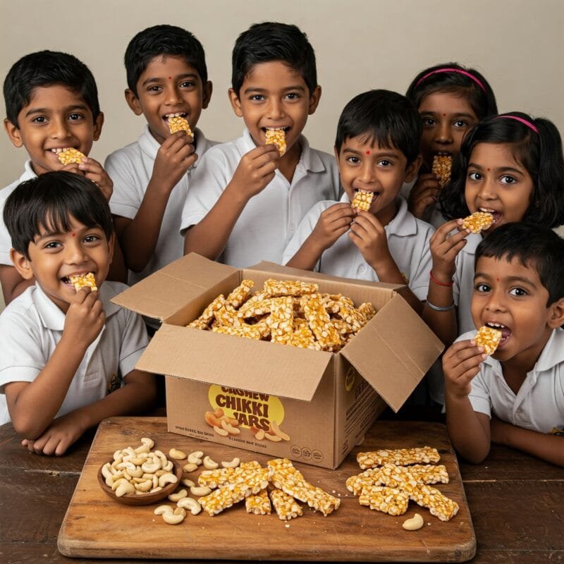 ZestBites Cashew Chikki Bar – Crunchy & Nutritious  | Pack of 20 - Image 4