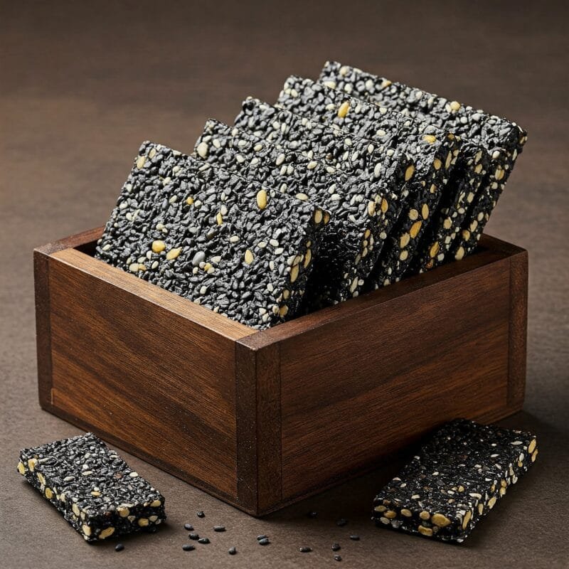 ZestBites Black Sesame Chikki Bar | Crunchy, Nutty | Pack of 20 - Image 3
