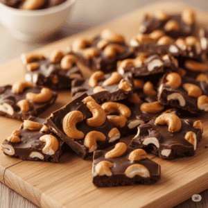 Chocolate Cashew Brittle