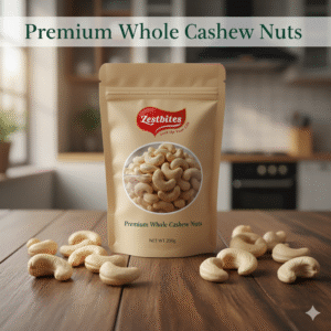 ZestBites Premium Whole Cashew Nuts | 200g