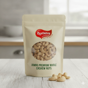 ZestBites Jumbo Premium Whole Cashew Nuts | 200g