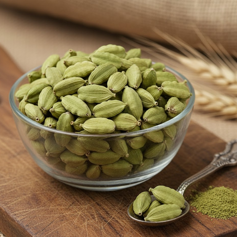 bowl of Cardamom Green