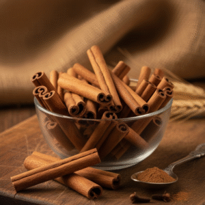 bowl of Ceylon cinnamon sticks