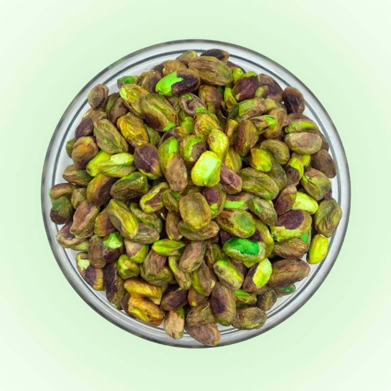 Glass bowl of Premium Unsalted Pistachio
