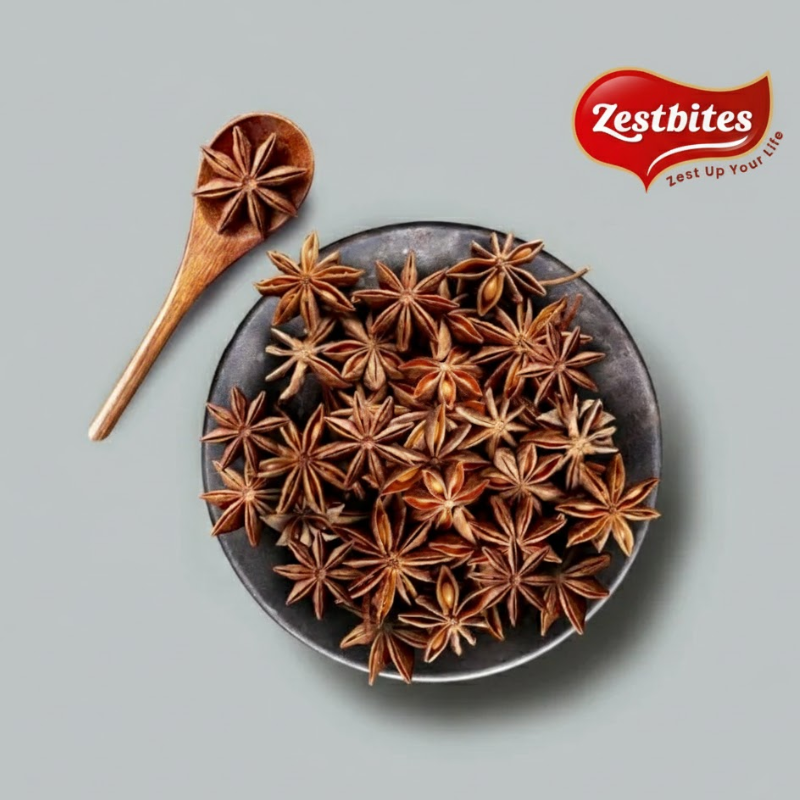 bowl of Star Anise near one Star Anise in spoon
