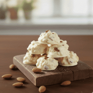 White Chocolate Almond Clusters